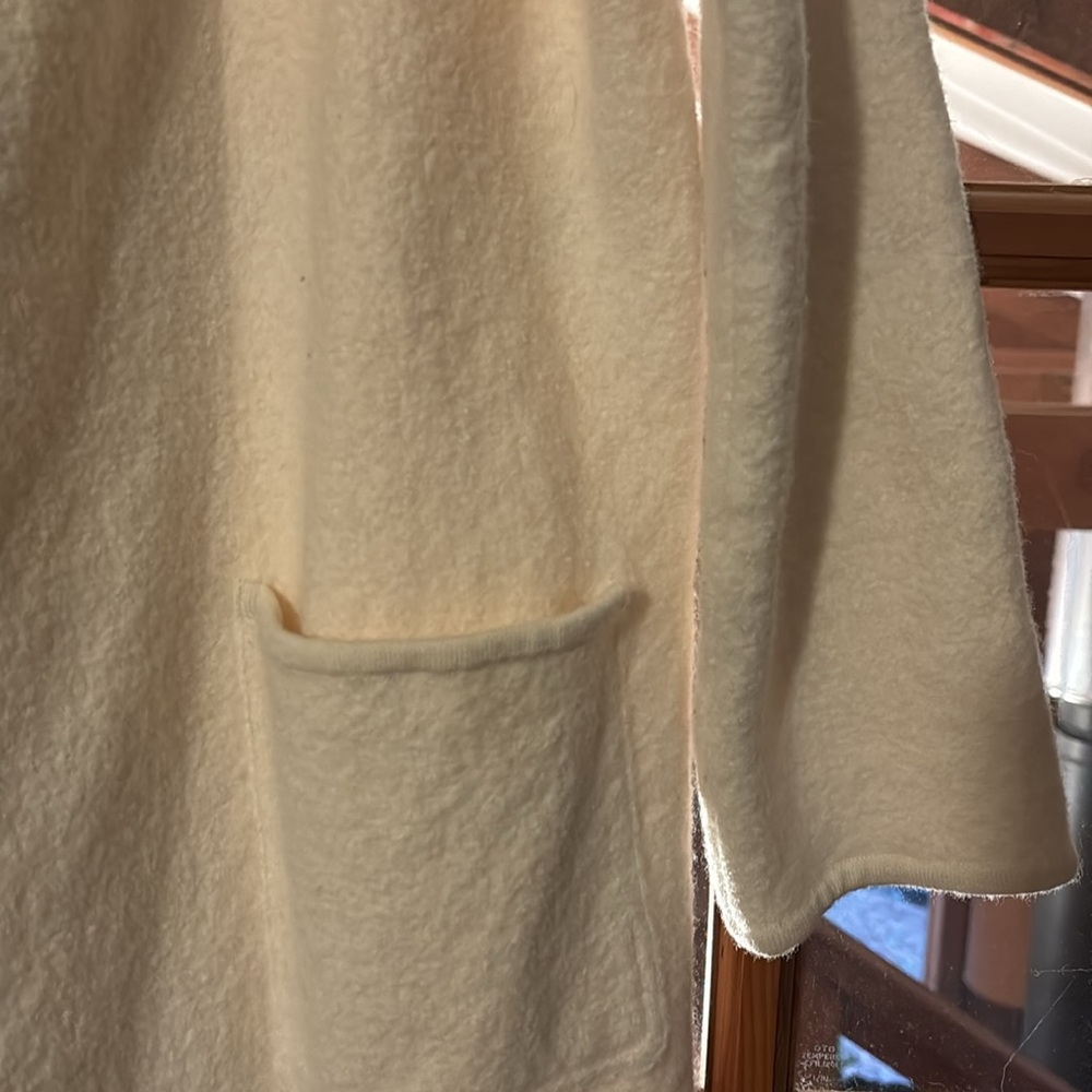 Madewell Merino Wool Cream Coat - Picture 4 of 6